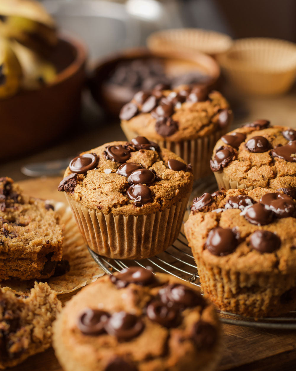 Grain free choc chip muffins