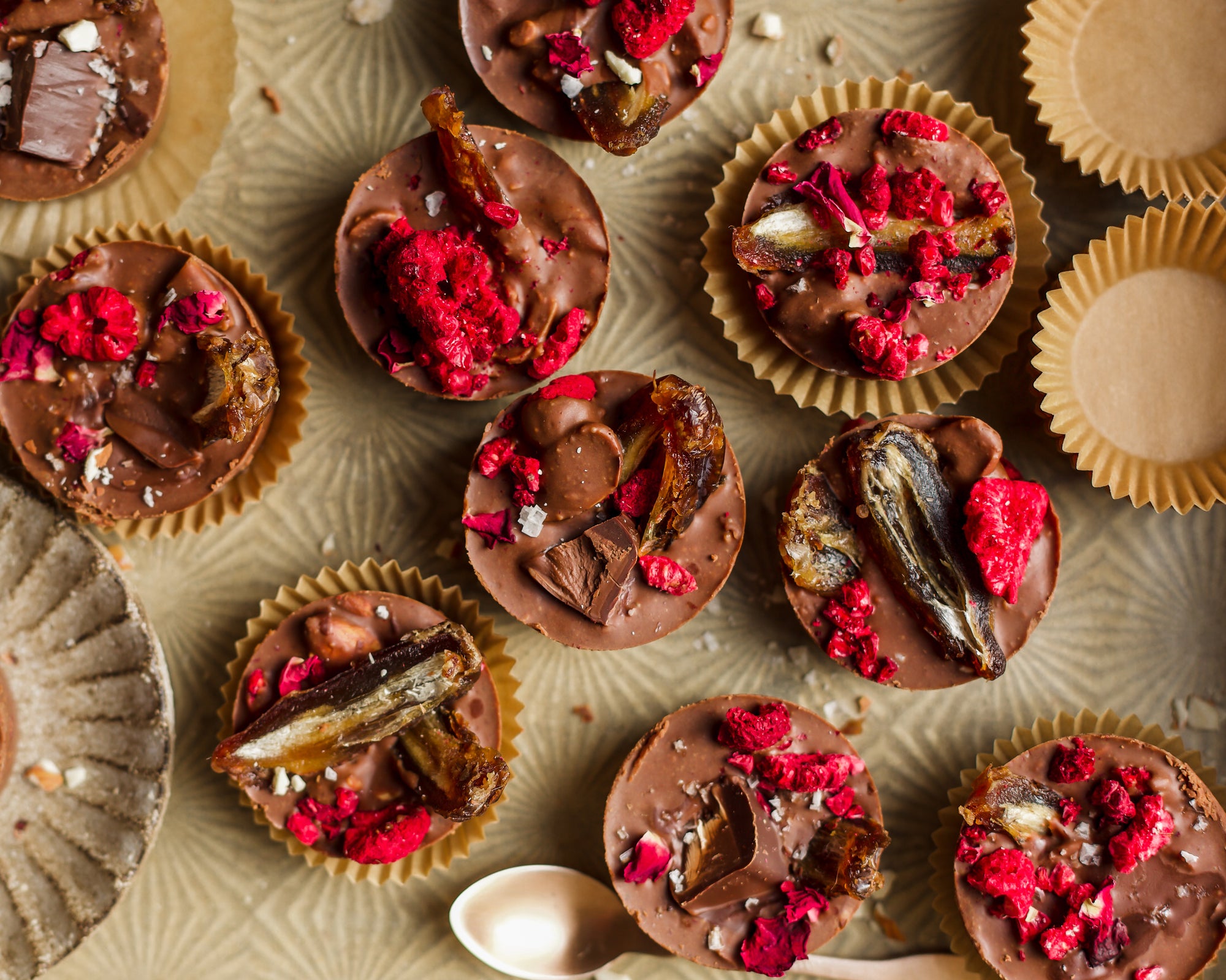 Rose, Date & Almond Nut Buttercups
