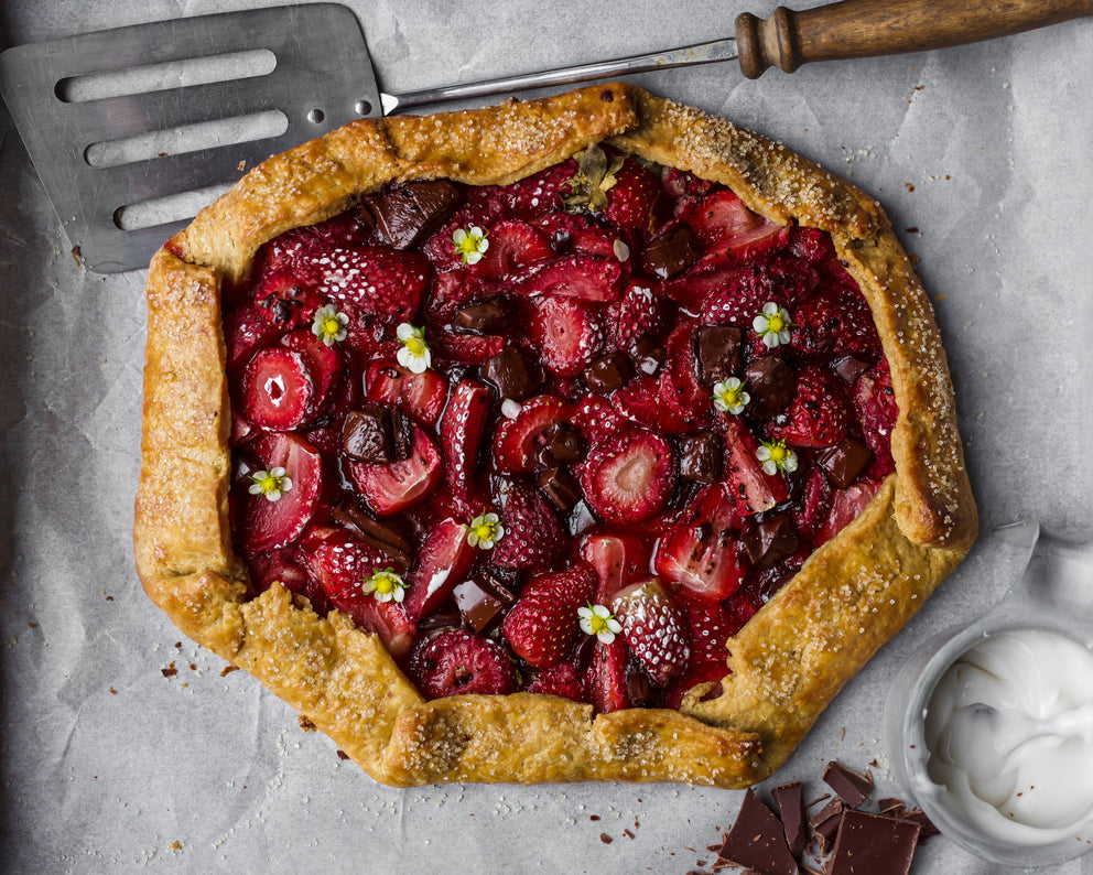 Chocolate and Strawberry Galette