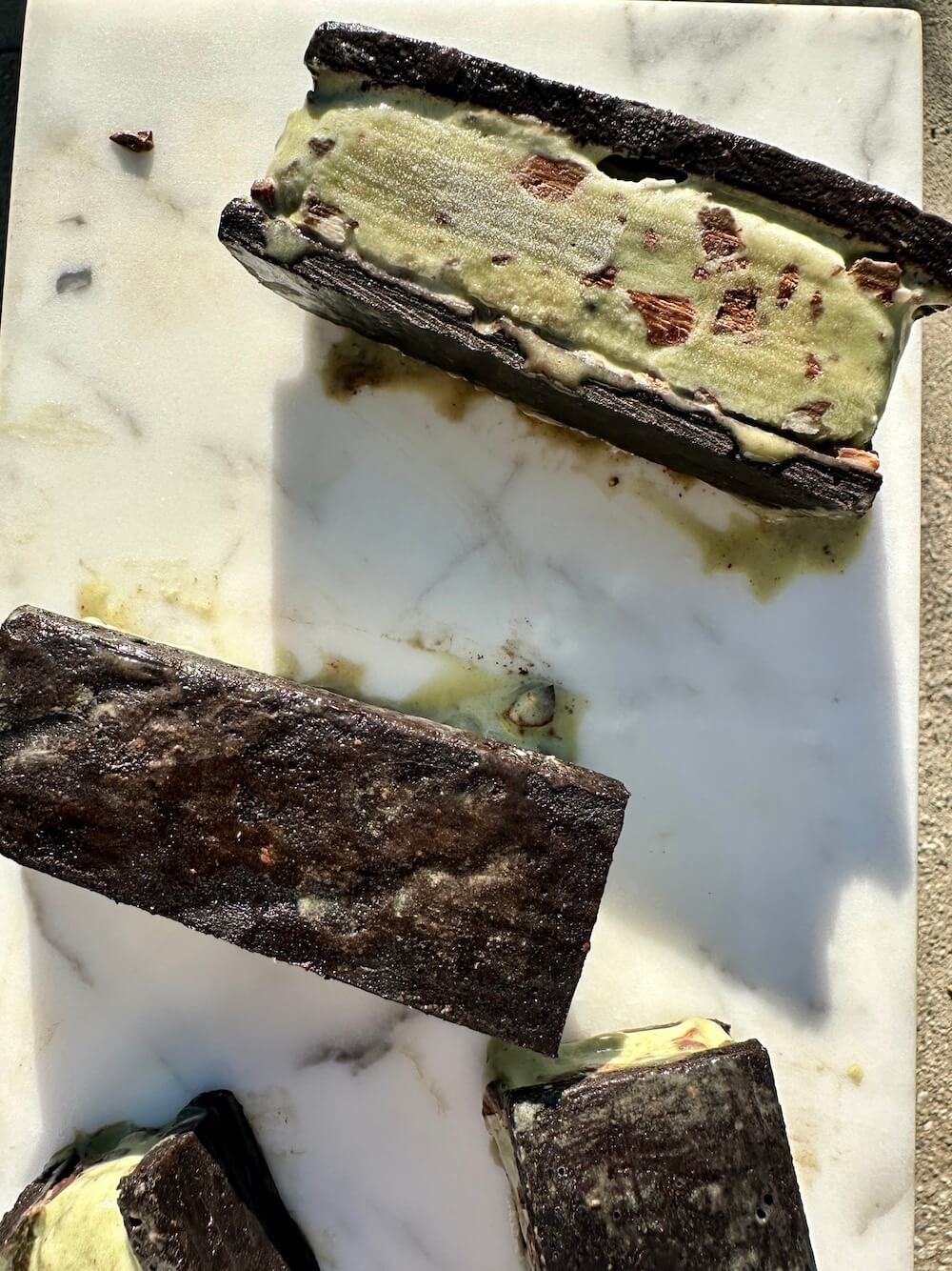 Fresh Mint Cookies & Cream Ice Cream Sandwiches