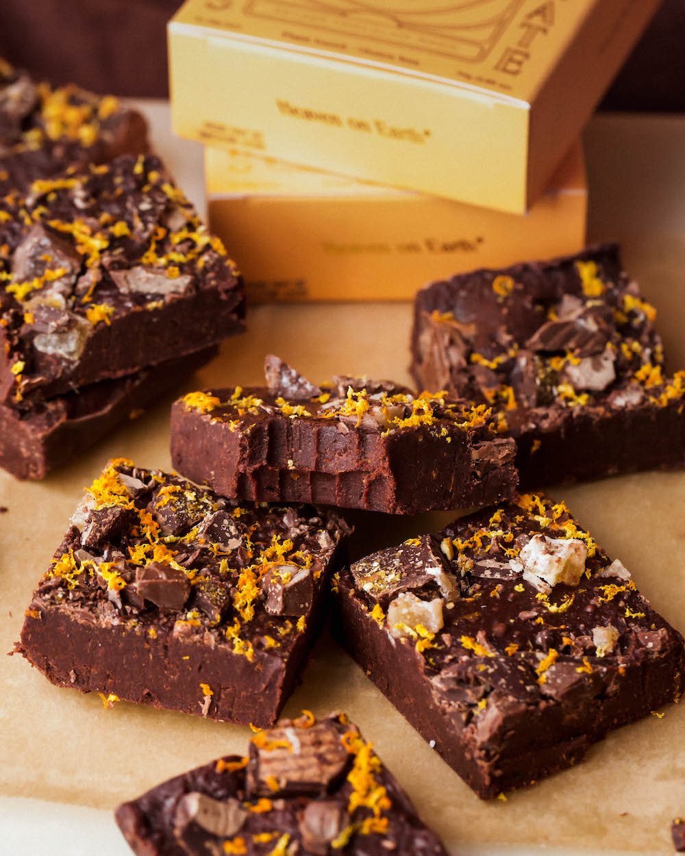 Dark Chocolate Orange & Almond Fudge