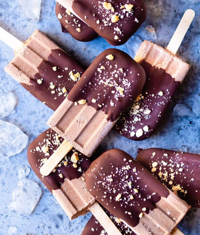 Chocolate Hazelnut Popsicles