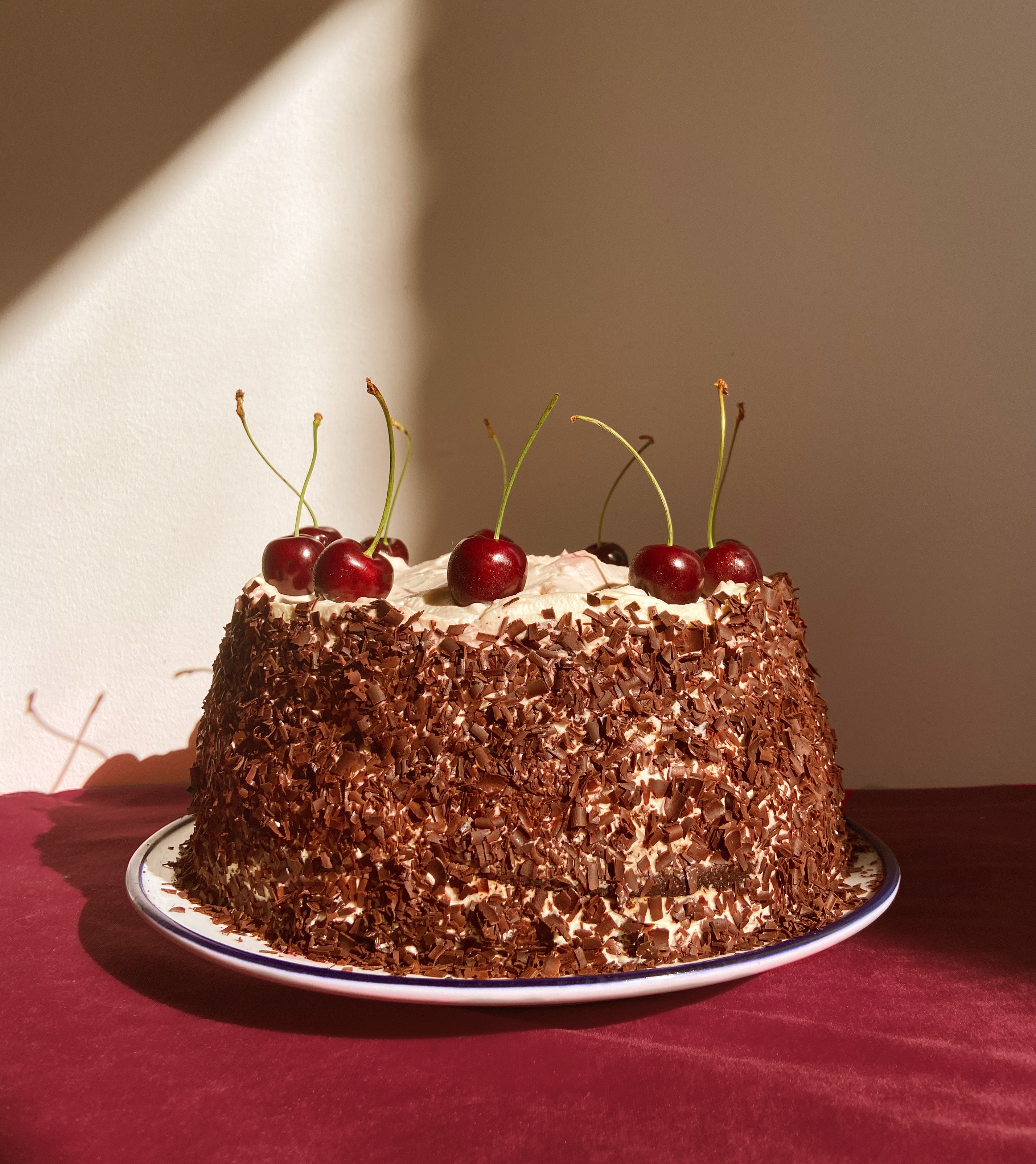 Black Pepper Sponge Cake with Strawberry Balsamic Whipped Cream |  California Strawberries