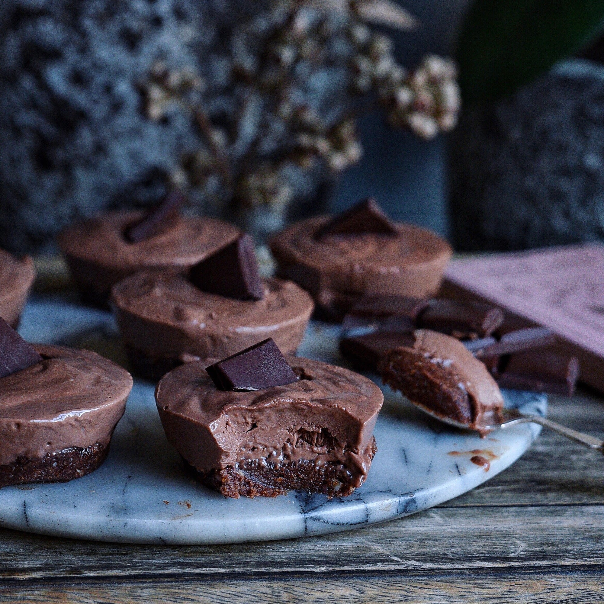 Vegan Chocolate Ice Cream Cakes
