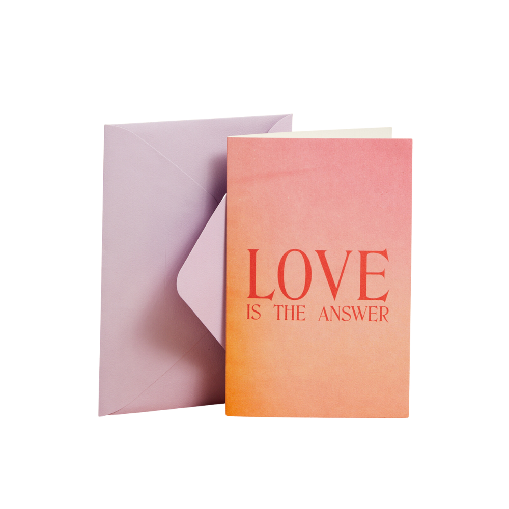 Love Is The Answer Card