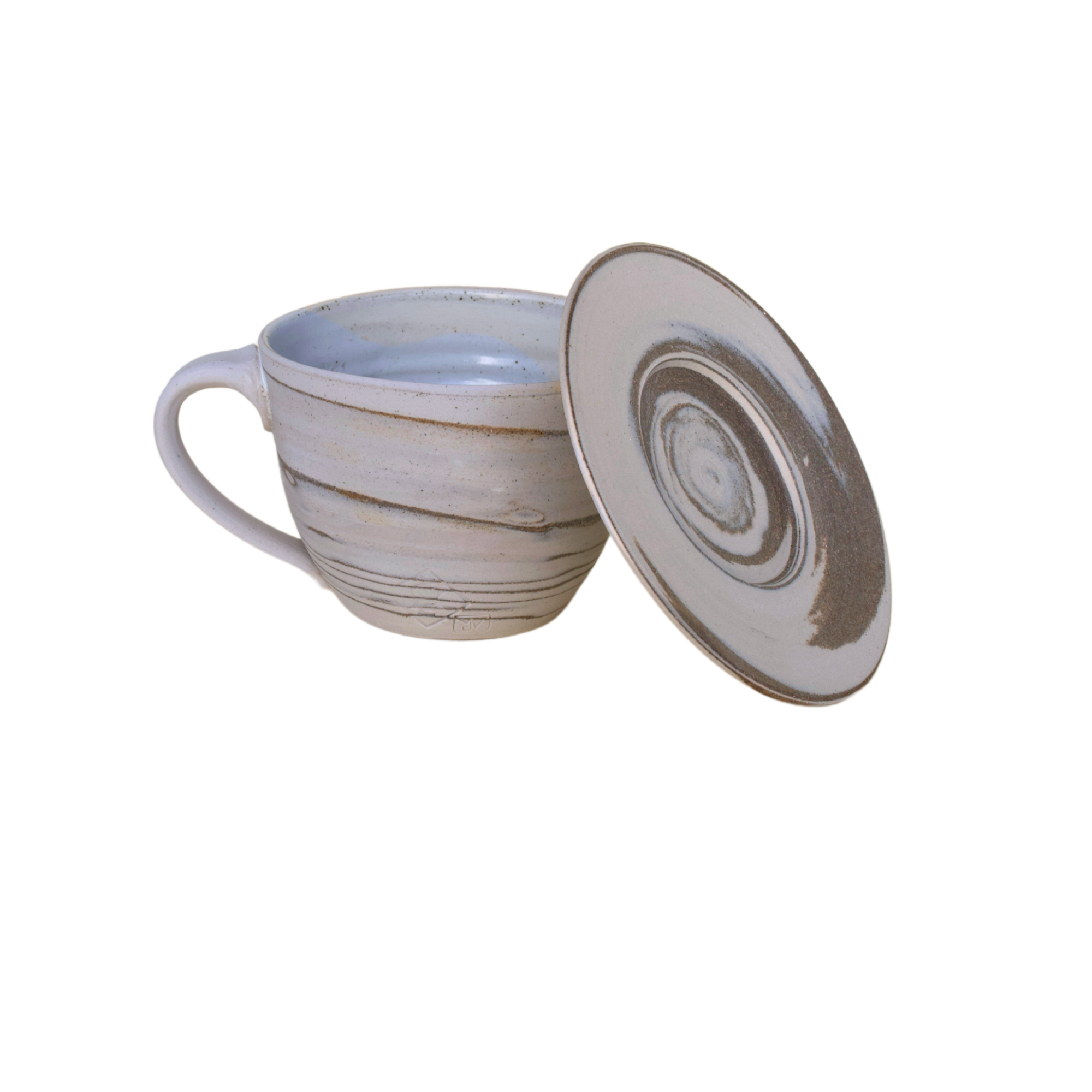 Marbled Mug Set - Creme